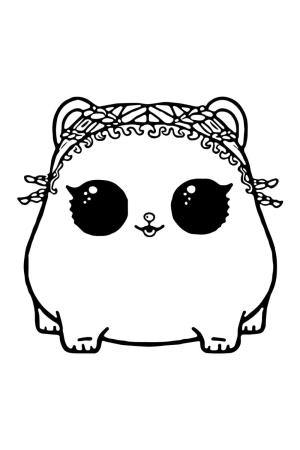 LOL Evcil Hayvanlar boyama sayfası,  coloring page, Hamster LOL Evcil Hayvanlar, 