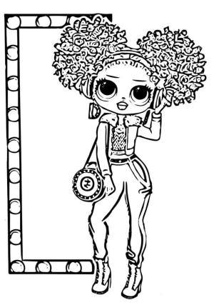 LOL OMG boyama sayfası,  coloring page, 24K DJ LOL OMG, 