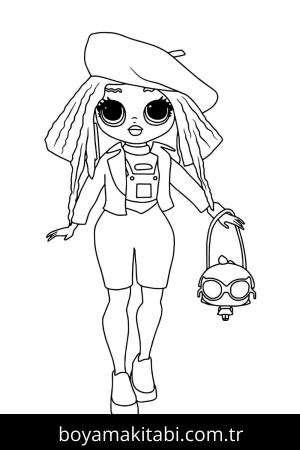 LOL OMG boyama sayfası – çocuklar için, çizgi film temalı