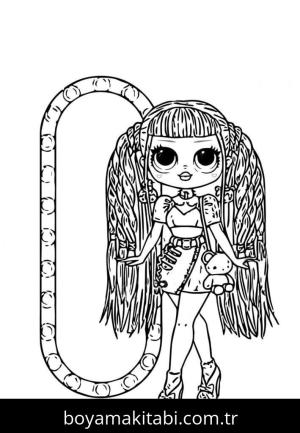 LOL OMG boyama sayfası – renkli çizimler, okul öncesi