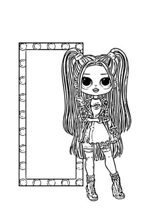 LOL OMG boyama sayfası,  coloring page, Alt Grrrl LOL OMG, 