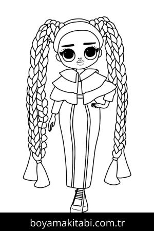 LOL OMG boyama sayfası – kolay boyama, eğitici aktivite