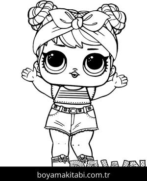 LOL Surprise boyama sayfası – kolay boyama, eğitici aktivite