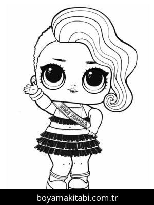 LOL Surprise boyama sayfası – eğitici aktivite, yaratıcılık