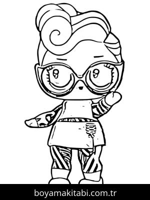 LOL Surprise boyama sayfası – PDF indir, sevimli karakter