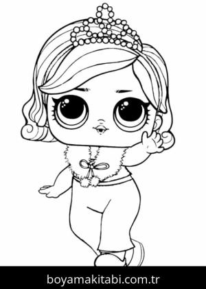 LOL Surprise boyama sayfası – PDF indir, sevimli karakter