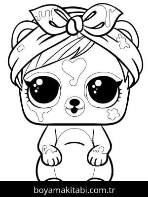 LOL Surprise boyama sayfası – boyama etkinliği, çocuk aktivitesi