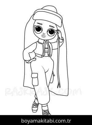 LOL Surprise boyama sayfası – okul öncesi, evde etkinlik