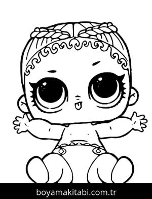 LOL Surprise boyama sayfası – çocuklar için, çizgi film temalı