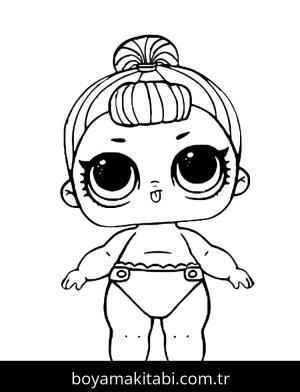 LOL Surprise boyama sayfası – kolay boyama, eğitici aktivite