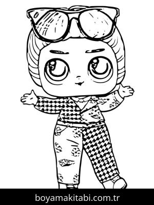 LOL Surprise boyama sayfası – eğlenceli etkinlik, el becerilerini geliştirir