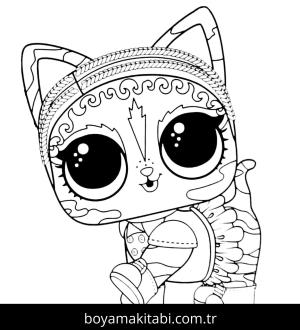 LOL Surprise boyama sayfası – renkli çizimler, okul öncesi