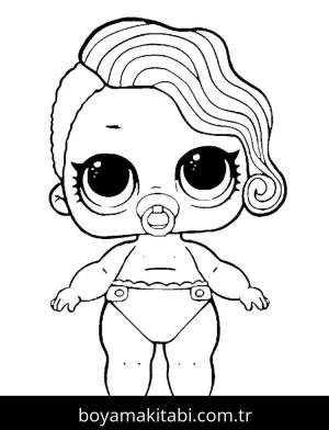 LOL Surprise boyama sayfası – sevimli karakter, sanatsal çalışma