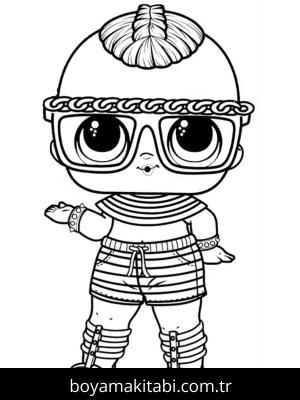 LOL Surprise boyama sayfası – eğlenceli etkinlik, el becerilerini geliştirir