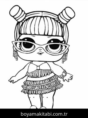 LOL Surprise boyama sayfası – kolay boyama, eğitici aktivite