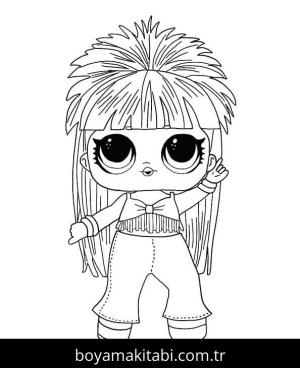 LOL Surprise boyama sayfası – çocuklar için, çizgi film temalı