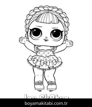 LOL Surprise boyama sayfası – PDF indir, sevimli karakter