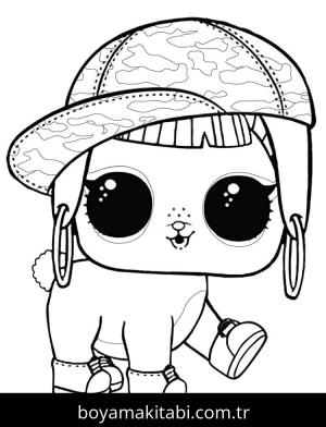 LOL Surprise boyama sayfası – sanatsal çalışma, çocuklar için