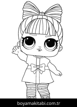 LOL Surprise boyama sayfası – el becerilerini geliştirir, boyama çalışması