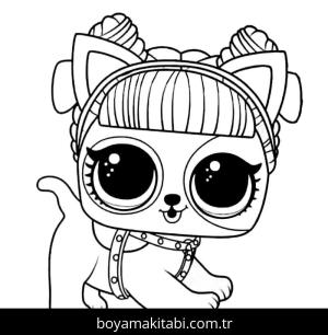 LOL Surprise boyama sayfası – basit çizim, kolay boyama