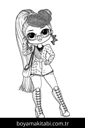 LOL Surprise boyama sayfası – çocuk aktivitesi, PDF indir