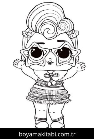 LOL Surprise boyama sayfası – eğlenceli etkinlik, el becerilerini geliştirir