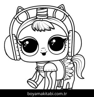 LOL Surprise boyama sayfası – renkli çizimler, okul öncesi