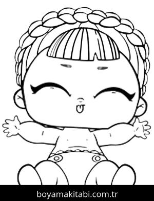 LOL Surprise boyama sayfası – eğlenceli etkinlik, el becerilerini geliştirir