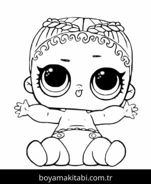 LOL Surprise boyama sayfası – sanatsal çalışma, çocuklar için