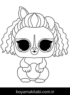 LOL Surprise boyama sayfası – eğlenceli etkinlik, el becerilerini geliştirir