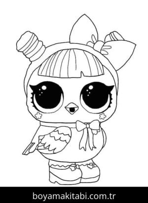 LOL Surprise boyama sayfası – çocuklar için, çizgi film temalı