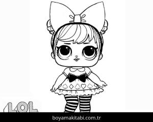 LOL Surprise boyama sayfası – el becerilerini geliştirir, boyama çalışması