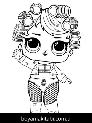 LOL Surprise boyama sayfası – PDF indir, sevimli karakter