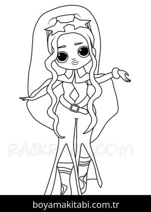 LOL Surprise boyama sayfası – kolay boyama, eğitici aktivite