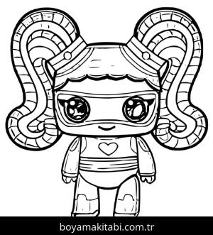 LOL Surprise boyama sayfası – eğitici aktivite, yaratıcılık