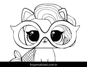 LOL Surprise boyama sayfası – basit çizim, kolay boyama