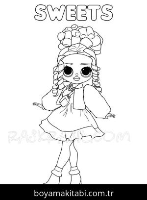 LOL Surprise boyama sayfası – çocuk aktivitesi, PDF indir