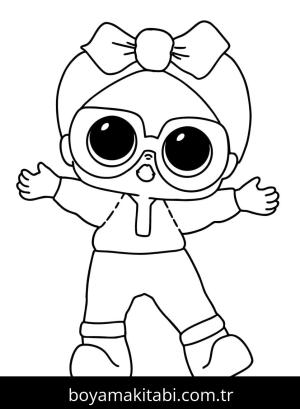 LOL Surprise boyama sayfası – okul öncesi, evde etkinlik