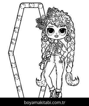 LOL Surprise boyama sayfası – çocuklar için, çizgi film temalı