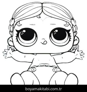 LOL Surprise boyama sayfası – PDF indir, sevimli karakter