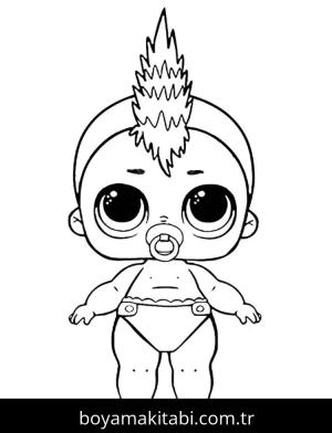 LOL Surprise boyama sayfası – kolay boyama, eğitici aktivite