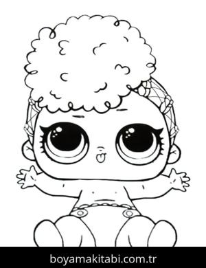 LOL Surprise boyama sayfası – sevimli karakter, sanatsal çalışma