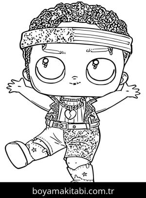 LOL Surprise boyama sayfası – kolay boyama, eğitici aktivite