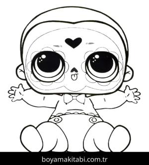 LOL Surprise boyama sayfası – el becerilerini geliştirir, boyama çalışması