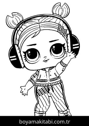 LOL Surprise boyama sayfası – PDF indir, sevimli karakter