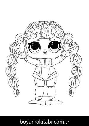 LOL Surprise boyama sayfası – çocuklar için, çizgi film temalı