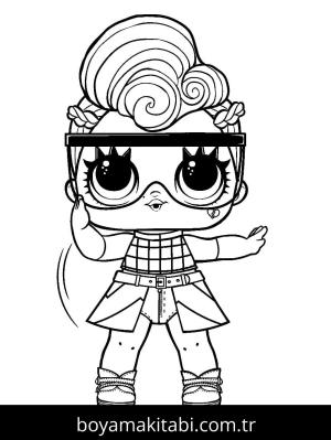 LOL Surprise boyama sayfası – eğlenceli etkinlik, el becerilerini geliştirir