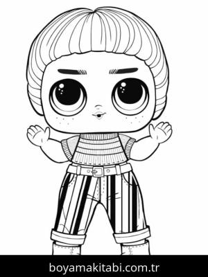 LOL Surprise boyama sayfası – PDF indir, sevimli karakter