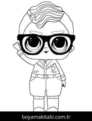 LOL Surprise boyama sayfası – kolay boyama, eğitici aktivite
