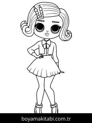 LOL Surprise boyama sayfası – eğlenceli etkinlik, el becerilerini geliştirir